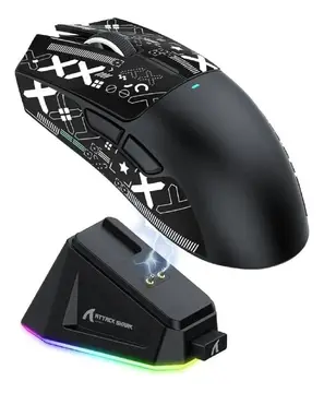 mouse gamer attack shark x11 com base de carga