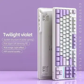 teclado mecânico gamer attack shark x87 sem fio