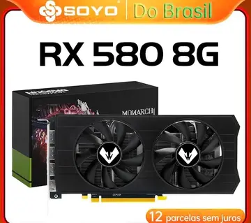 placa de vídeo soyo rx 580 2048sp 8gb