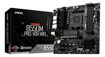 placa mãe msi b550m pro-vdh wifi ddr4 socket am4