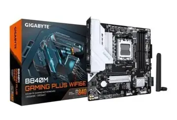 placa mãe gigabyte b840m gaming plus wifi6e amd am5 ddr5 micro atx wifi 6e bluetooth