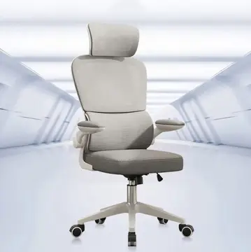 💸⚫️ Cadeira Escritório Ergonômica Python Fly B07 Cinza Com Suporte Lombar