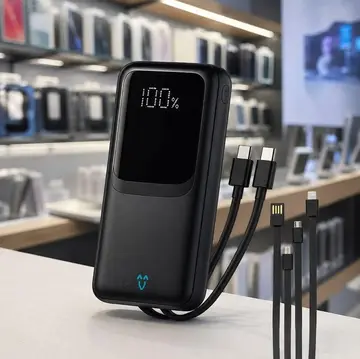 carregador portátil power bank universal 20000mah 22.5w display digital