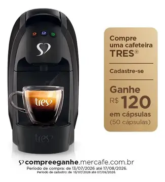 cafeteira 3 corações espresso luna preta 127v