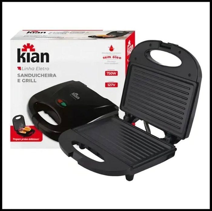 sanduicheira kian grill 2 em 1 750w