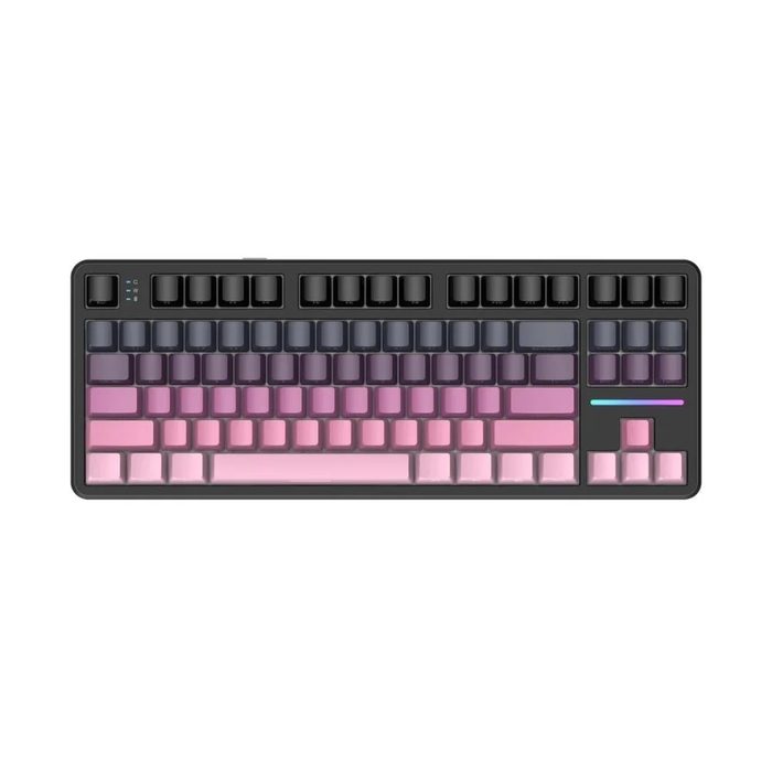 Teclado Sem Fio Mecânico Gamer Attack Shark X87, RGB, Tri-Mode Wireless Bluetooth USB-C, Blackberry - X87