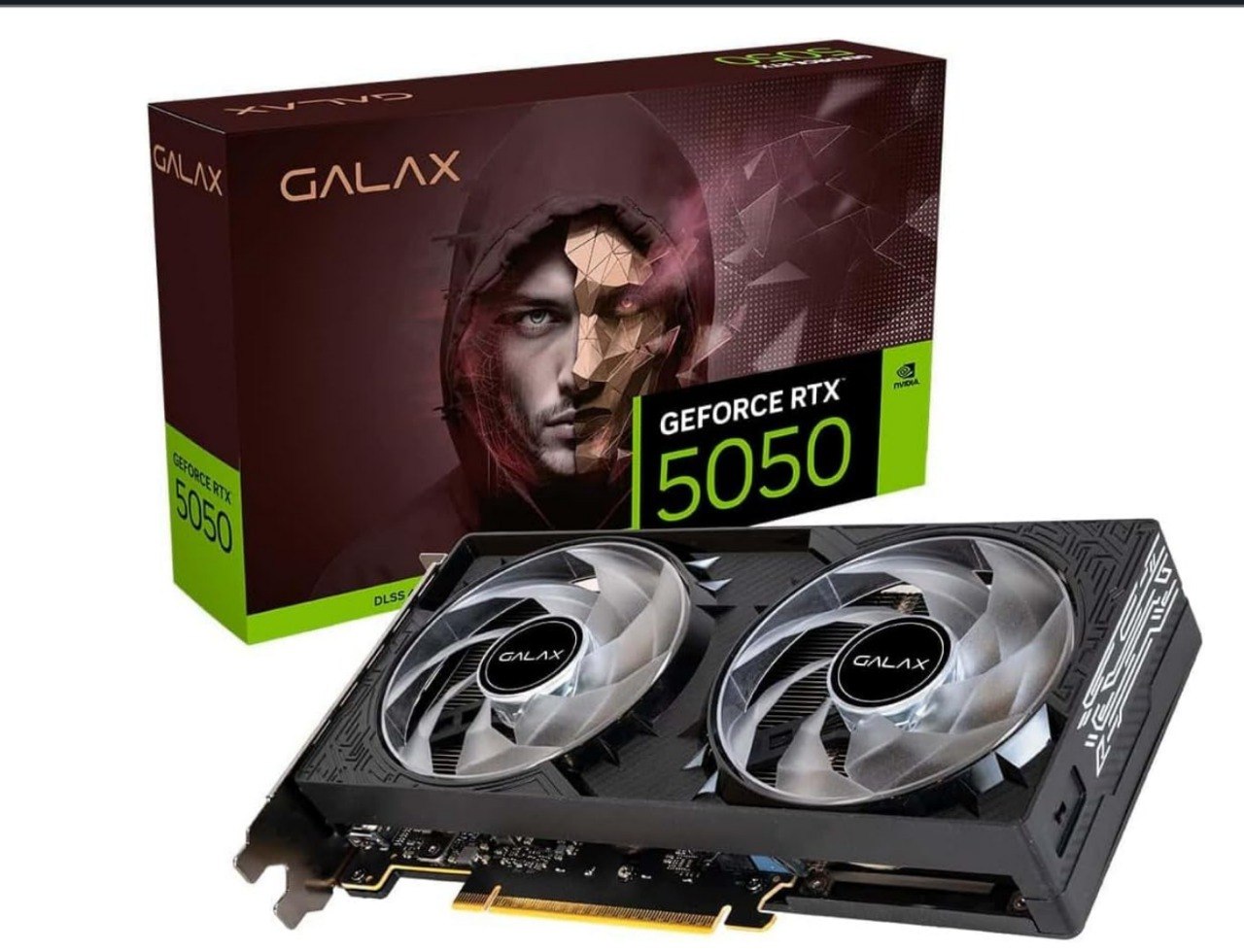 placa de vídeo galax rtx 5050 8gb black gf 1-click oc teclab lite 128bit gddr6