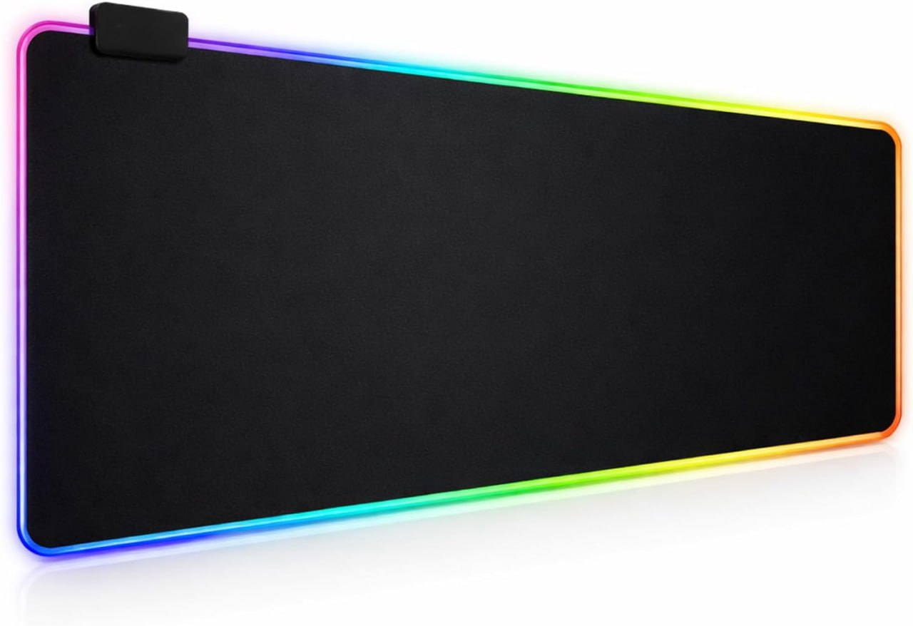 mouse pad gamer rgb 80x30cm impermeável antiderrapante 13 modos de luz
