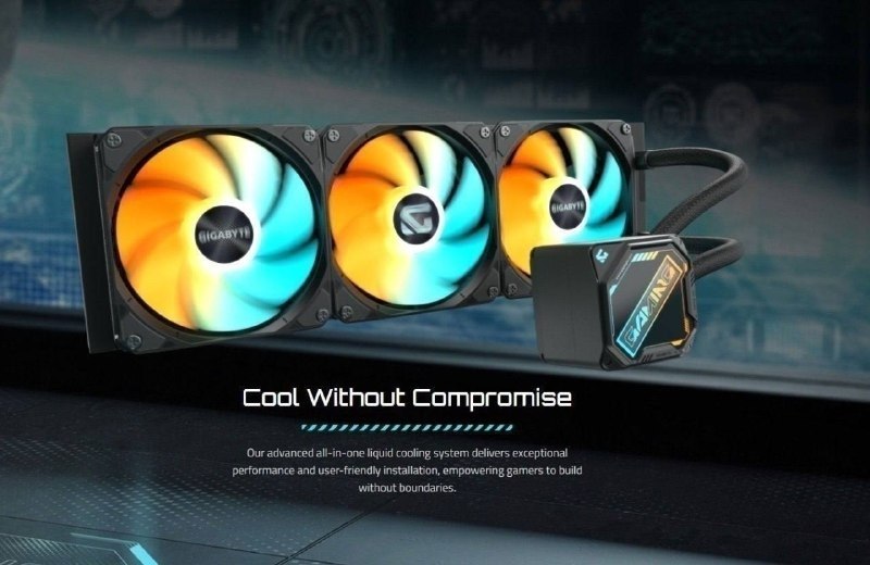 water cooler gigabyte gaming 360 argb 360mm amd e intel preto gp gigabyte gme