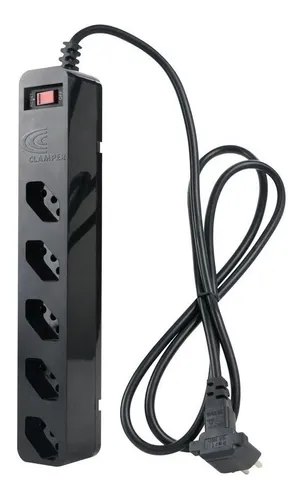 eletrodomésticos iclamper energia dps 5 tomadas 10a 127/220v