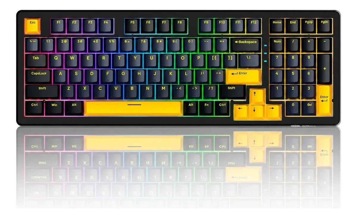 teclado fire phoenix f99 pro tri mode rgb fire phoenix