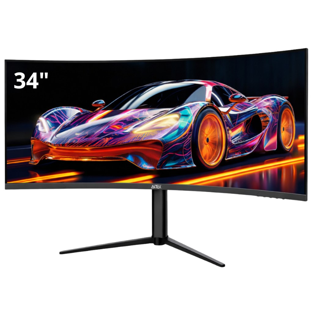 monitores monitor curvo gamer led rgb 34 va ultrawide qhd 1ms 165hz