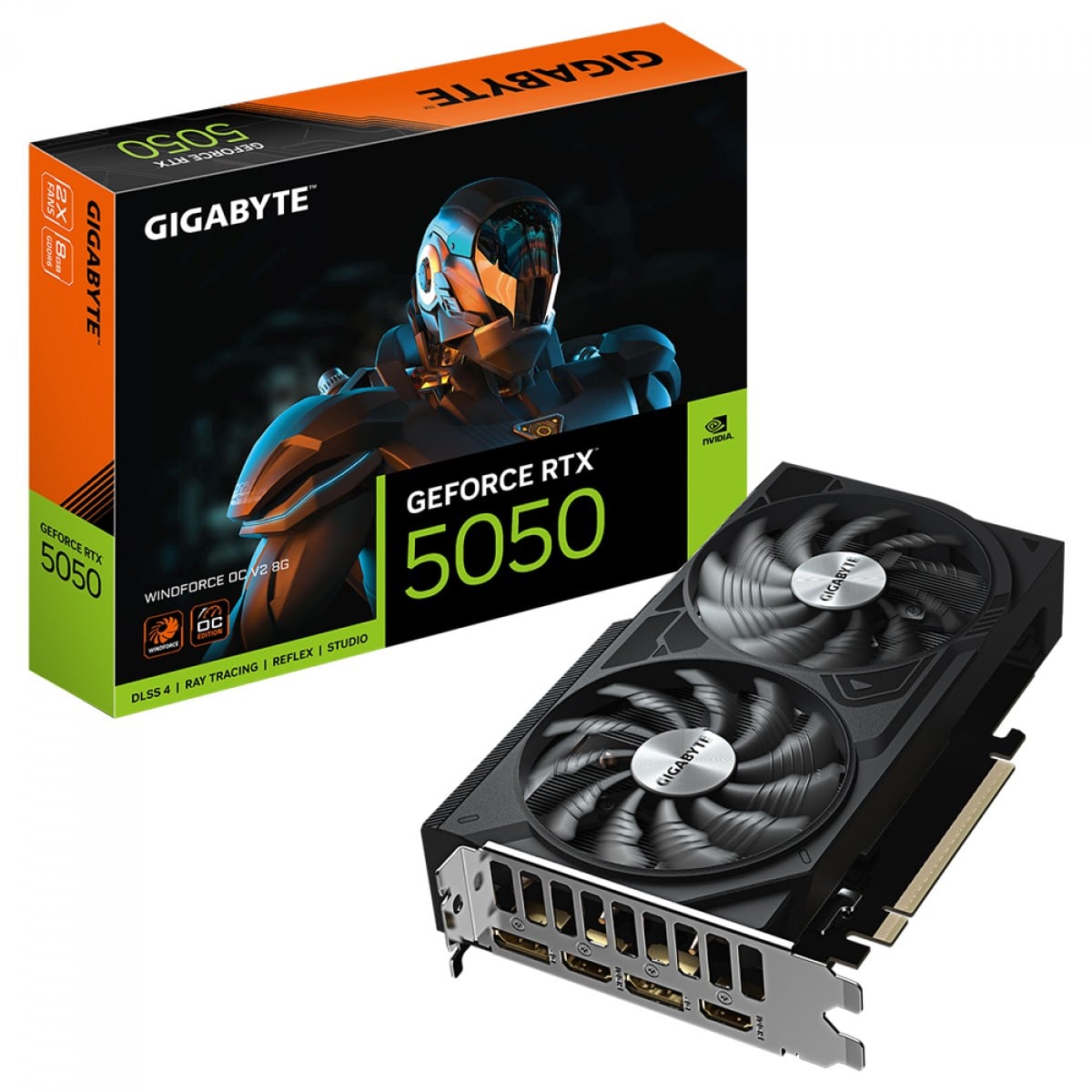 Placa de Vídeo Gigabyte RTX 5050 Windforce