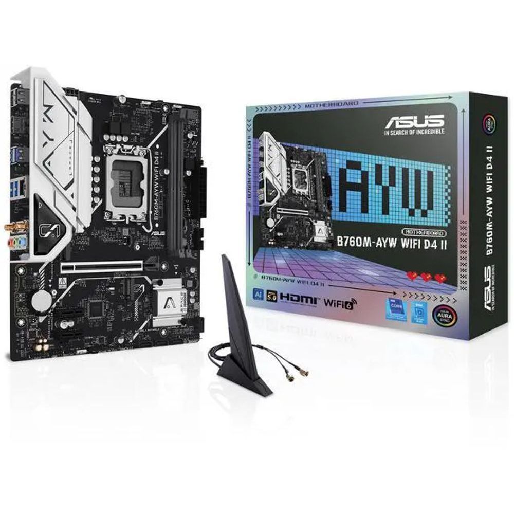 placa mãe asus b760m-ayw wifi d4 ii b760 lga 1700 ddr4