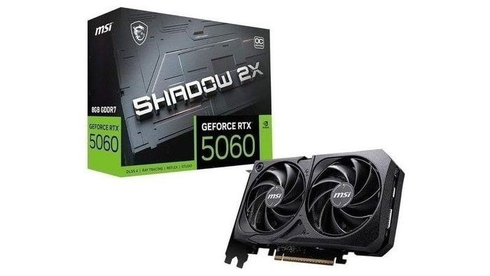 placa de vídeo msi rtx 5060 shadow 2x oc 8gb gddr7