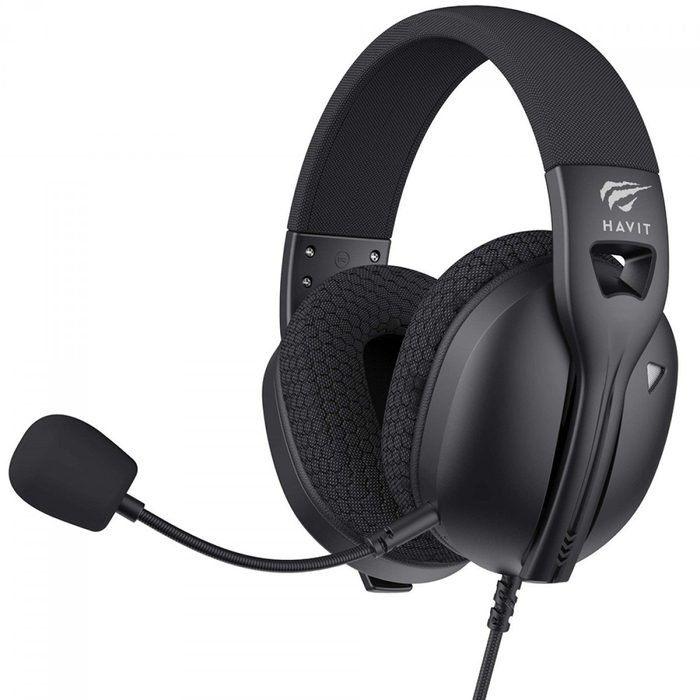 Headset Gamer Havit Fuxi H5D Black 35Mm Drivers De 50Mm Preto