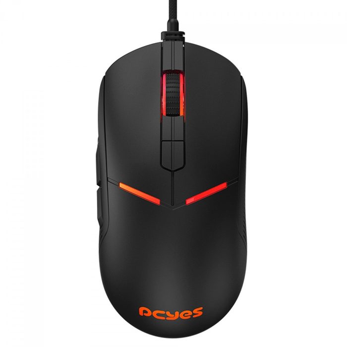 Mouse Gamer Pcyes Argus Rgb 12400 Dpi Pwm 3327 8 Botoes Preto Pmgabv