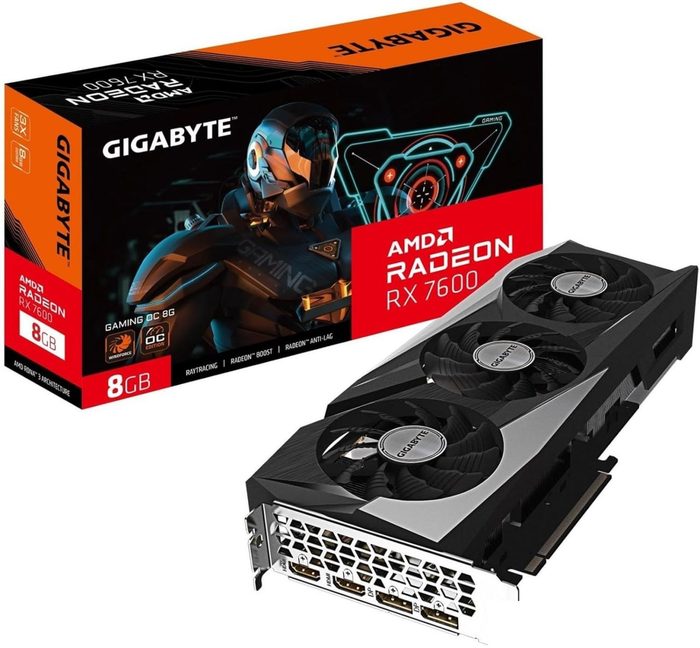 Placa de Vídeo Gigabyte RX 7600 Gaming OC