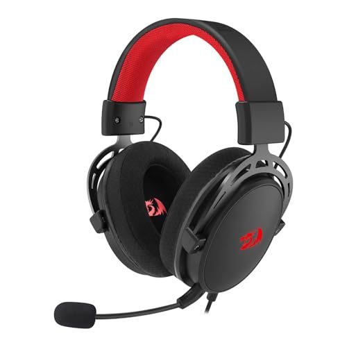 PARCELADO! Headset Gamer Redragon Cragblade Preto Drivers 53mm Microfone Removível H541