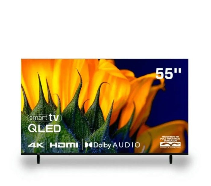 Smart Tv Hq 55 Qled 4K Uhd Dolby Audio Wifi Bluetooth 3 Hdmi 2 Usb Hdr Led Bivolt