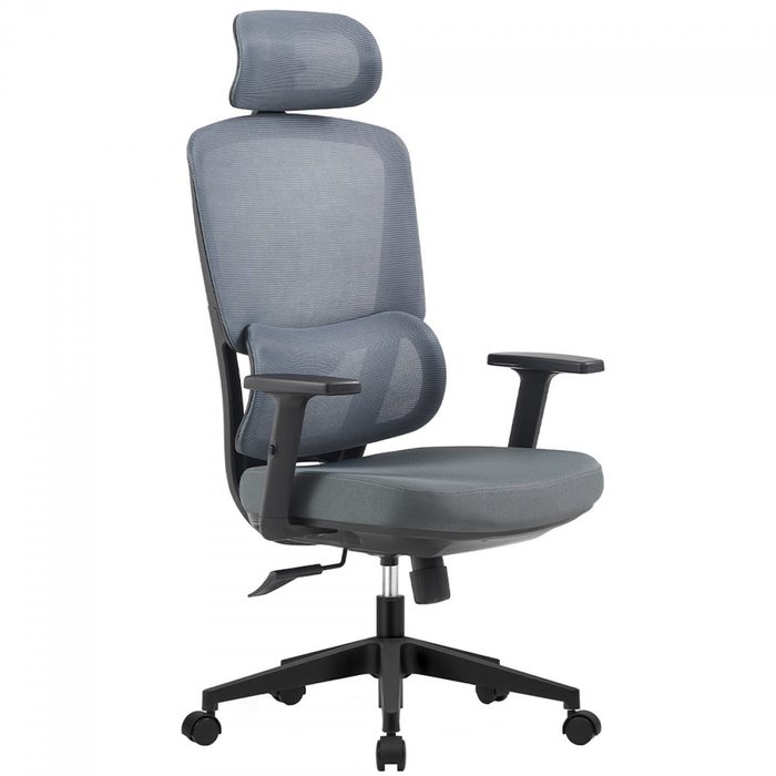 Cadeira De Escritorio Dr Office Work Pro Ajustavel Mesh 2D Reclinavel Cinza Dr Ch Wkpr2Dg