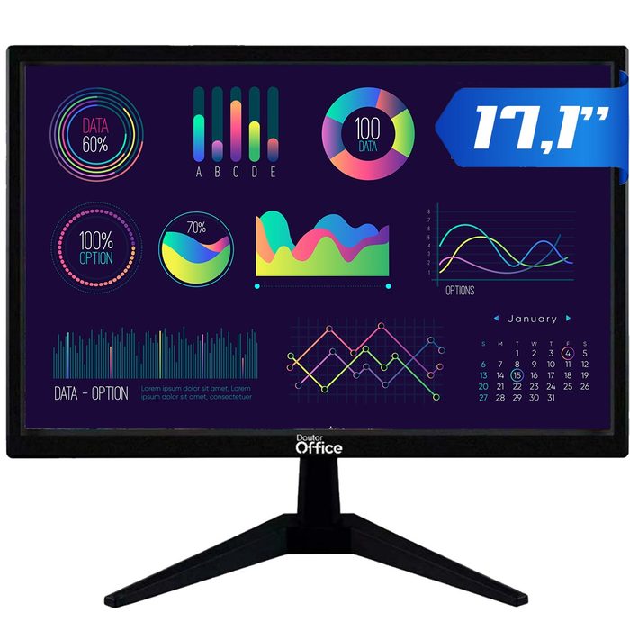 Monitor Dr Office 171 Pol Hd 60Hz Hdmivga Mdr 0502