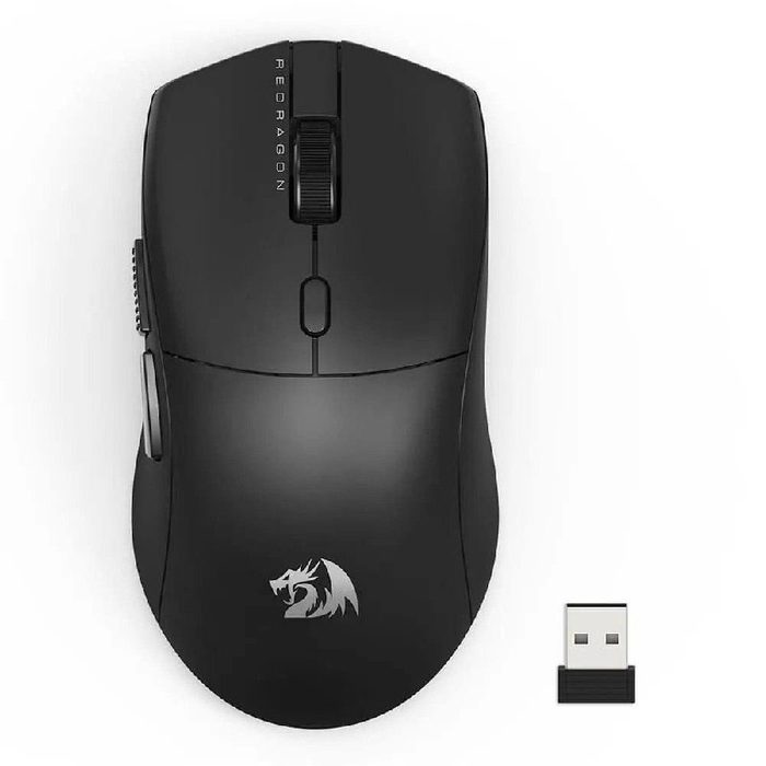 Mouse Gamer Sem Fio Redragon Neva Pro 26000 Dpi Ambidestro 1000Hz Usb Tipo C Bluetooth Usb 2 4 Ghz Preto M815 Pro