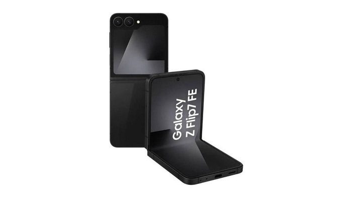 Smartphone Samsung Galaxy Z Flip7 Fe 128Gb Preto 5G 8Gb Ram Tela 6,7" Câm. Dupla de 50Mp Galaxy Ai