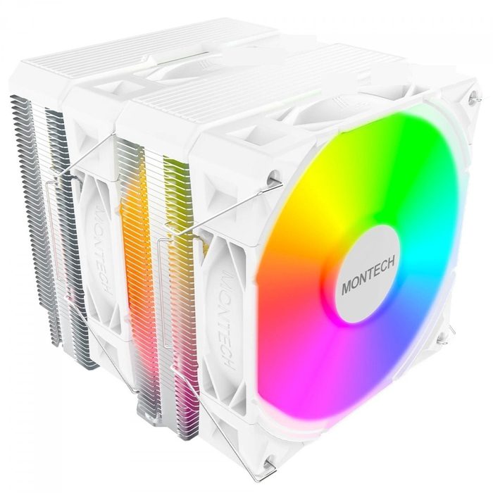 Cooler Para Processador Montech Nx600 Argb 120Mm Intel Amd Pwm Branco