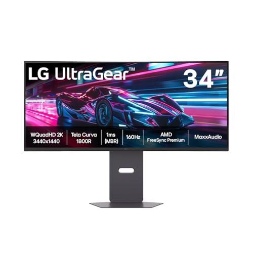 Monitor LG Ultragear 34" QHD 160Hz 1ms