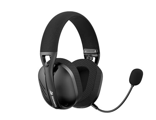 PARCELADO! Havit Fone de Ouvido Headset Gamer Fuxi-H3 Black Com Fio e Sem Fio, Wireless 2,4GHz, Bluetooth, Cabo USB-C