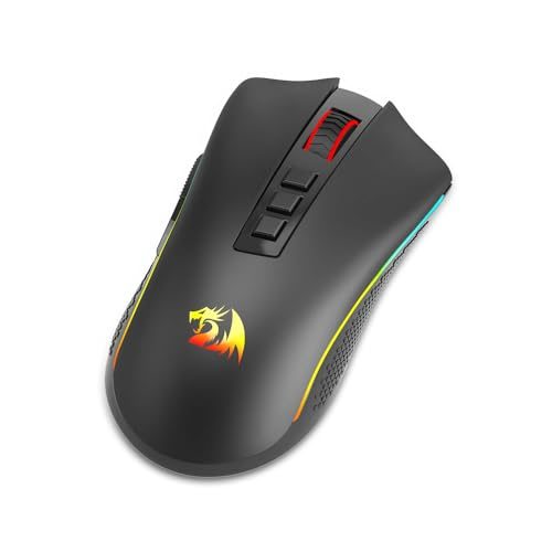 PARCELADO! MOUSE GAMER REDRAGON COBRA PRO SEM FIO PRETO M711-PRO