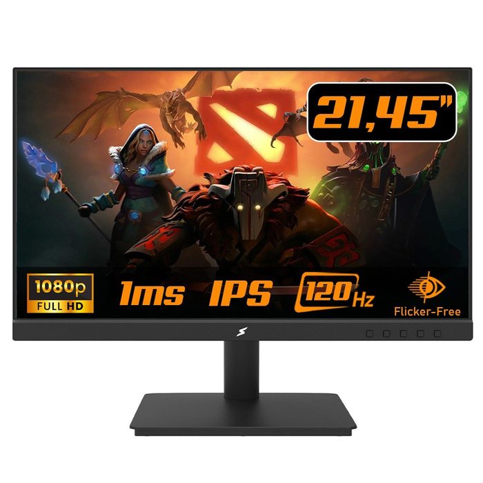 Monitor Gamer Superframe Ace 2145 Pol Full Hd Ips 120Hz 1Ms Flicker Free Hdmivga Sf Mn Ace21Fsifc1B