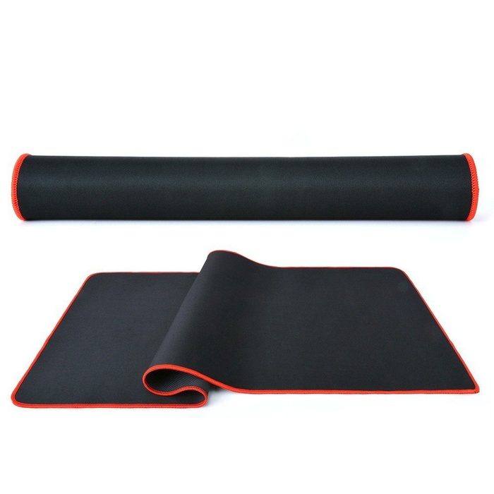 MousePad Gamer Speed Borda Vermelha Costurada 70 X 30 X 0.3cm