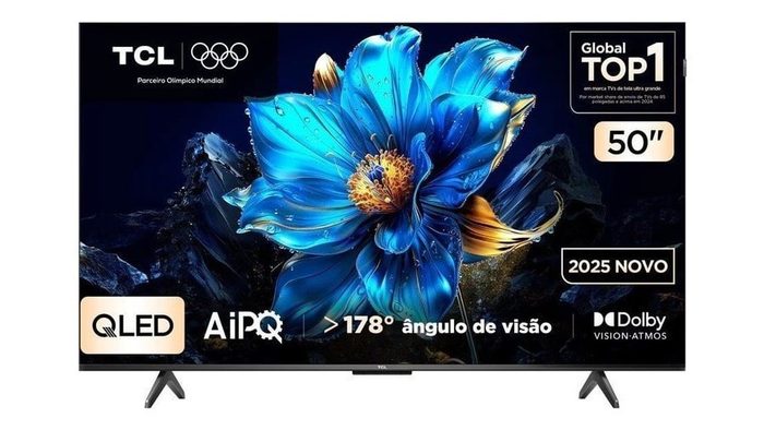 TV TCL 50P7K 4K QLED 60Hz Google TV