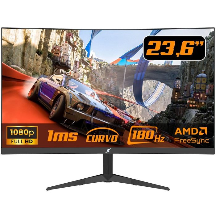 Monitor Gamer Superframe Precision Ultra V3 236 Pol Curvo Full Hd Va 1Ms 180Hz Rgb Freesyncg Sync Hdmidp Sfpcb 24180 Fhd
