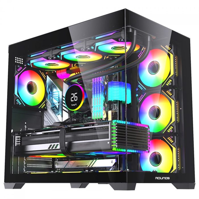 gabinete round5 genos black aquario