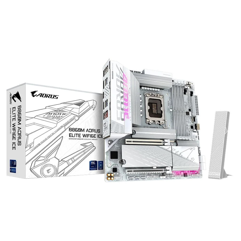 placa mãe gigabyte b860m aorus elite wifi6e ice