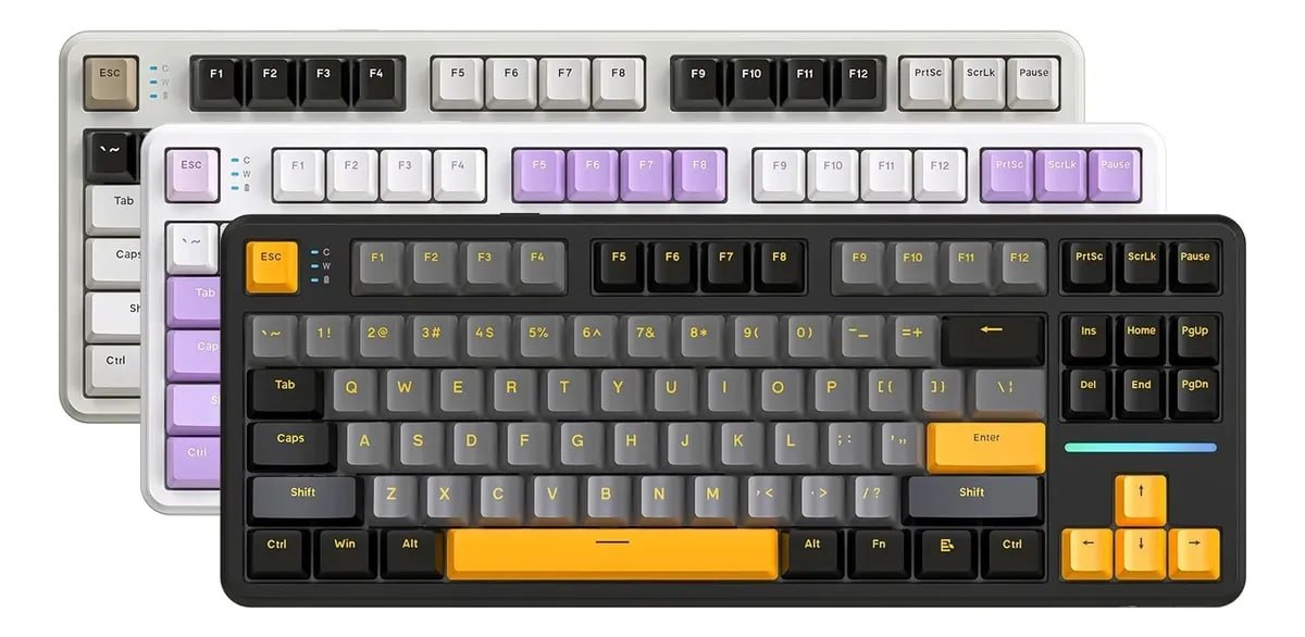 teclado attack shark x87 sem fio