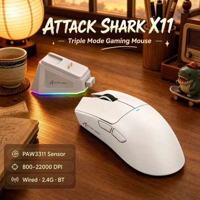 mouse gamer attack shark x11