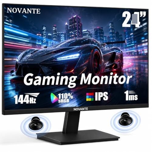 Monitor Gamer ips 24 Polegadas, Full HD, 144Hz, 1ms,sRGB 99%, 150cd/m², Alto-falantes embutidos,Entradas HDMI/DisplayPort/3.5mm,110-220V, Pr