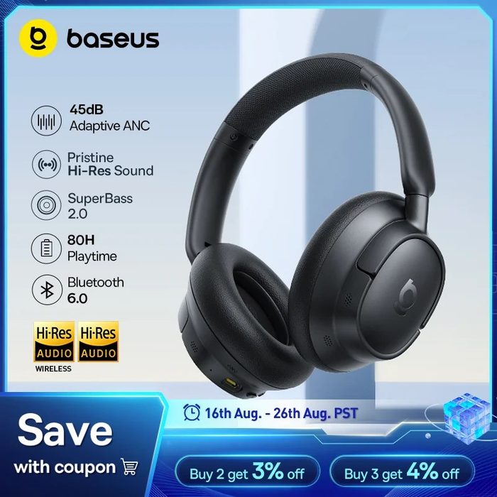 fone de ouvido baseus eh10 anc