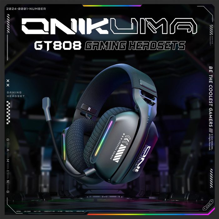 headset gamer onikuma gt808 sem fio rgb