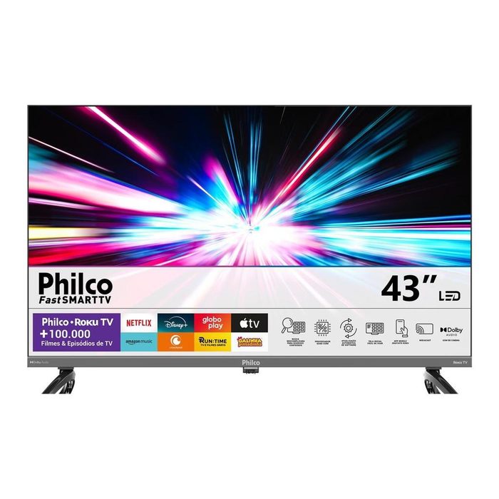 TV Philco P43KRB 43" QLED Roku TV