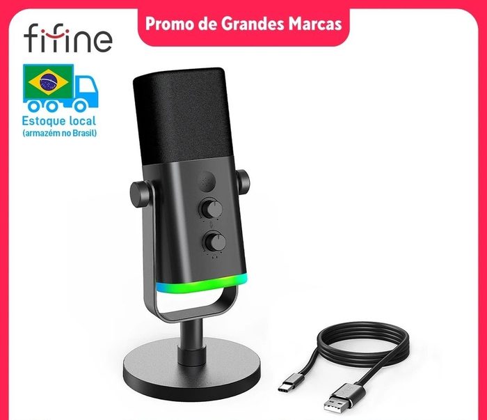 microfone fifine ampligame am8 usb xlr