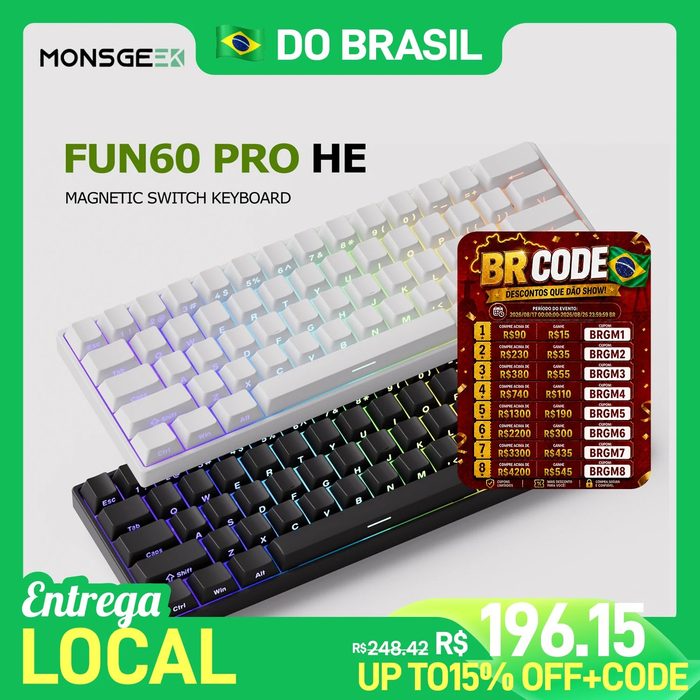 teclado akko fun60 pro he