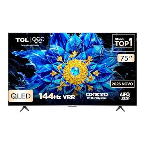 TV TCL 75P8L 75" 4K QLED 144Hz Google TV