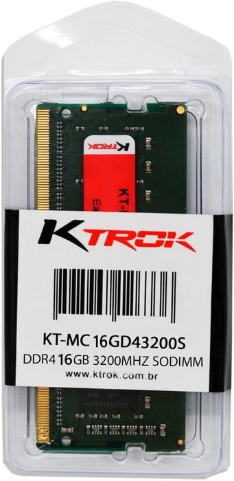 Memoria Ktrok 16Gb Ddr4 3200Mhz Sodimm - Notebook