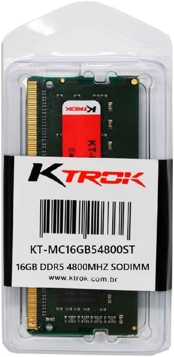 Memoria Ktrok 16Gb Ddr5 4800Mhz Sodimm- Notebook