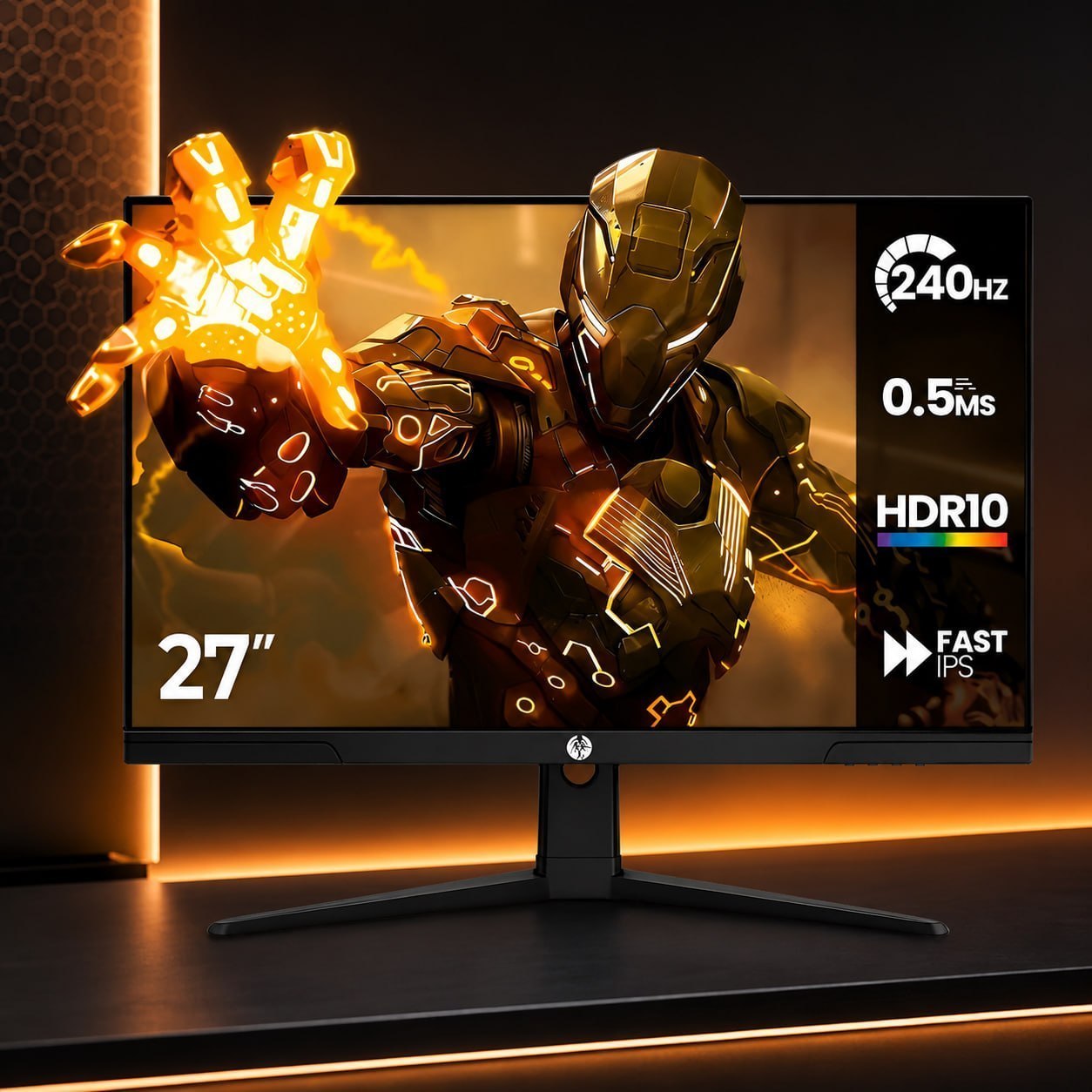 monitor gamer haiz lm27gm 27 ips full hd 240hz 0.5ms hdr10 hdmi displayport
